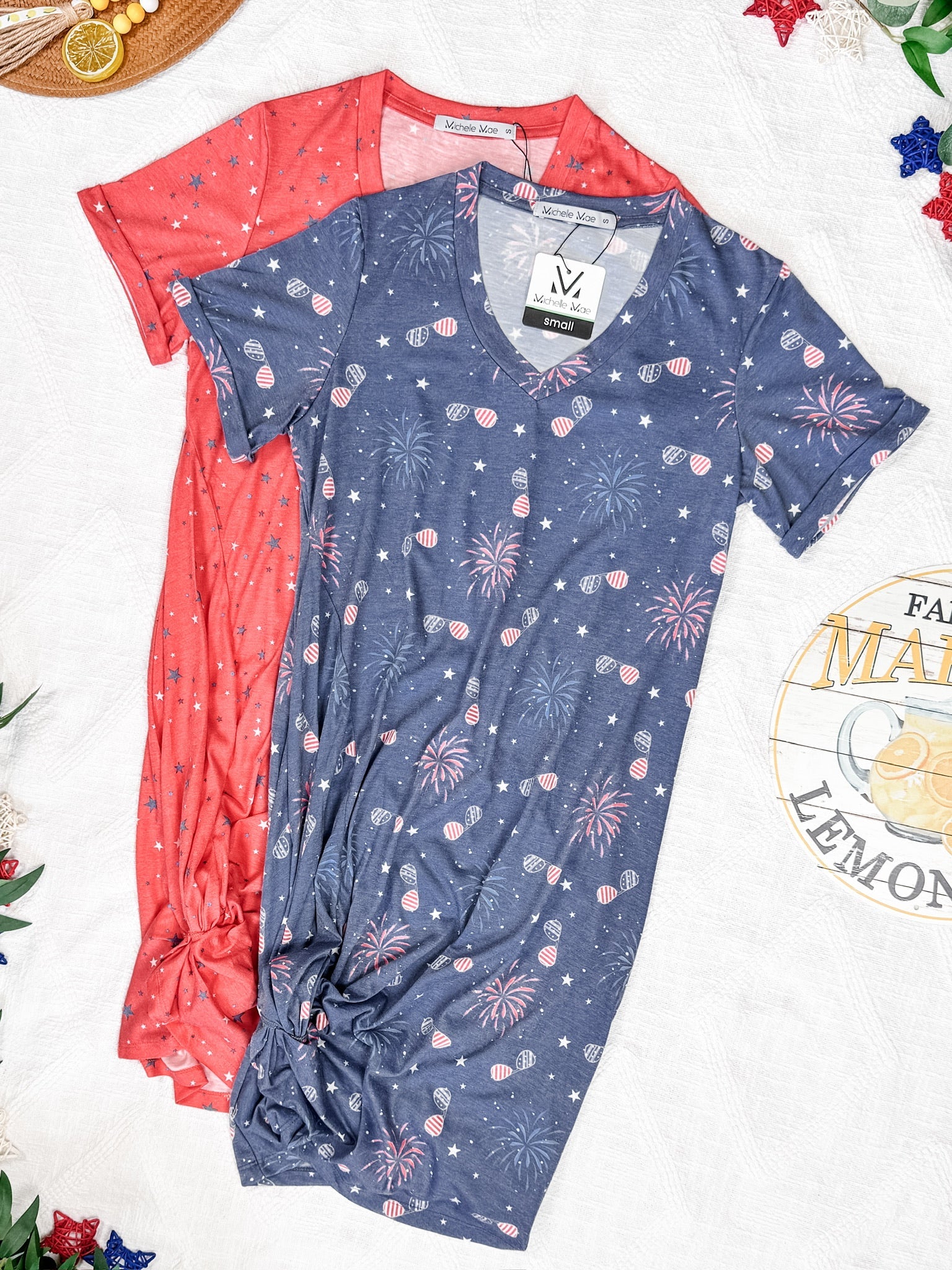 Knot Dress - Aviators and Fireworks