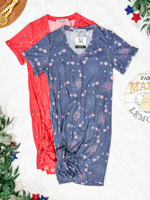 Knot Dress - Aviators and Fireworks