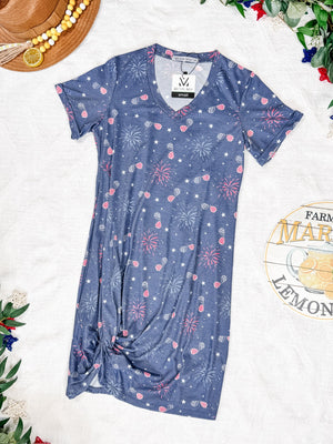 Knot Dress - Aviators and Fireworks