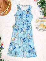 Bailey Dress - Light Blue Floral Bliss