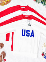 Corrine Embroidered Pullover Top - Patriot at Heart
