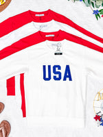 Corrine Embroidered Pullover Top - Patriot at Heart