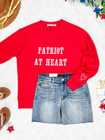 Corrine Embroidered Pullover Top - Patriot at Heart