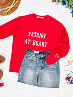 Corrine Embroidered Pullover Top - Patriot at Heart