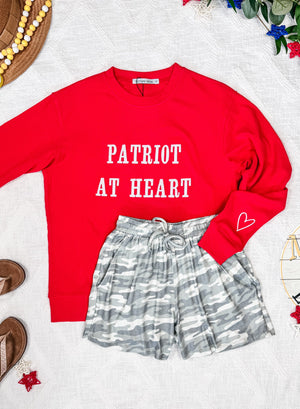 Corrine Embroidered Pullover Top - Patriot at Heart