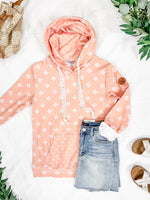 Hailey Pullover Hoodie - Coral Floral