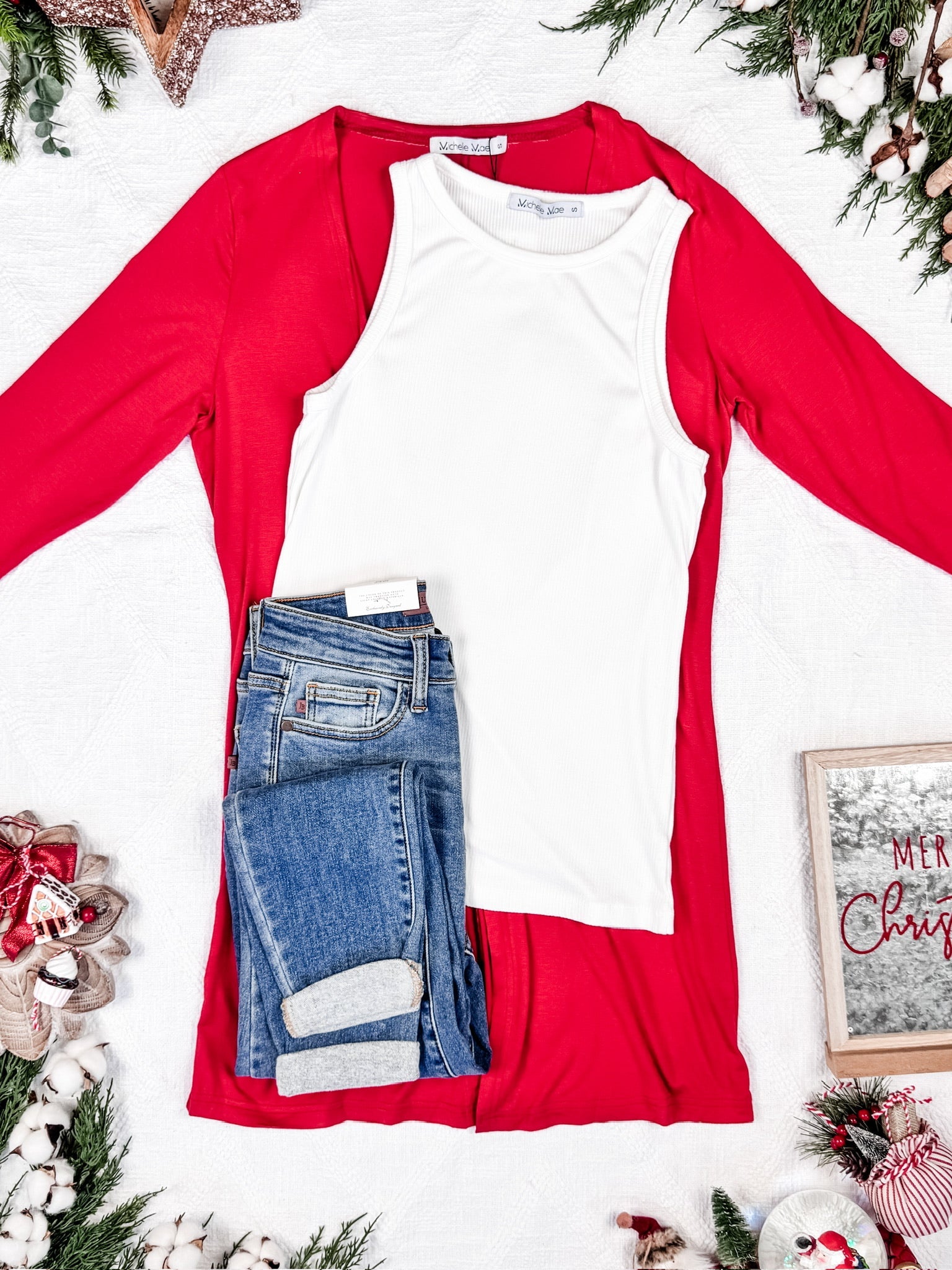 Classic Cardigan - Red