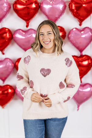 Sparkle Hearts Sweater