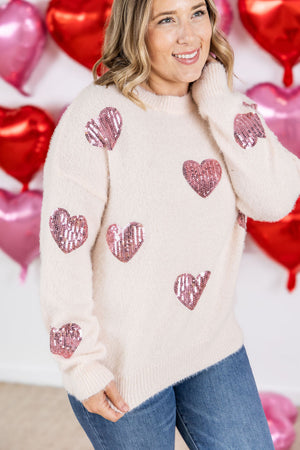 Sparkle Hearts Sweater