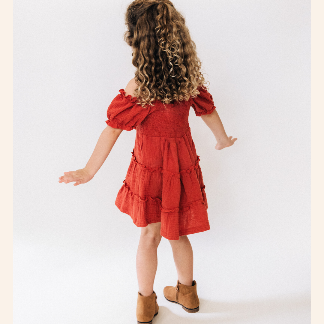 Copper Mommy & Me Dress - Child