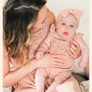 Dusty Rose Crochet Mommy & Me Dress - Infant