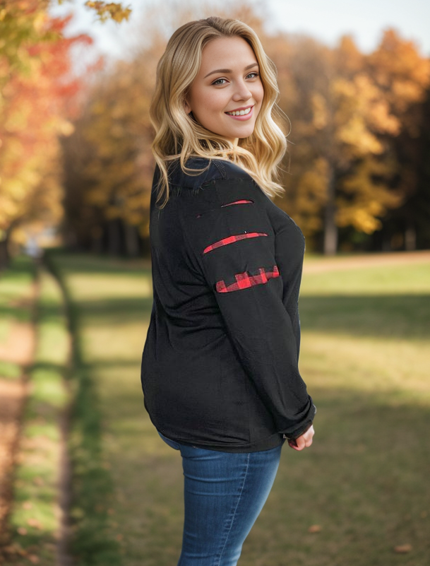 Cut Loose Top in Black