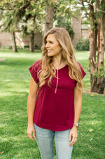 Half Zip Blouse