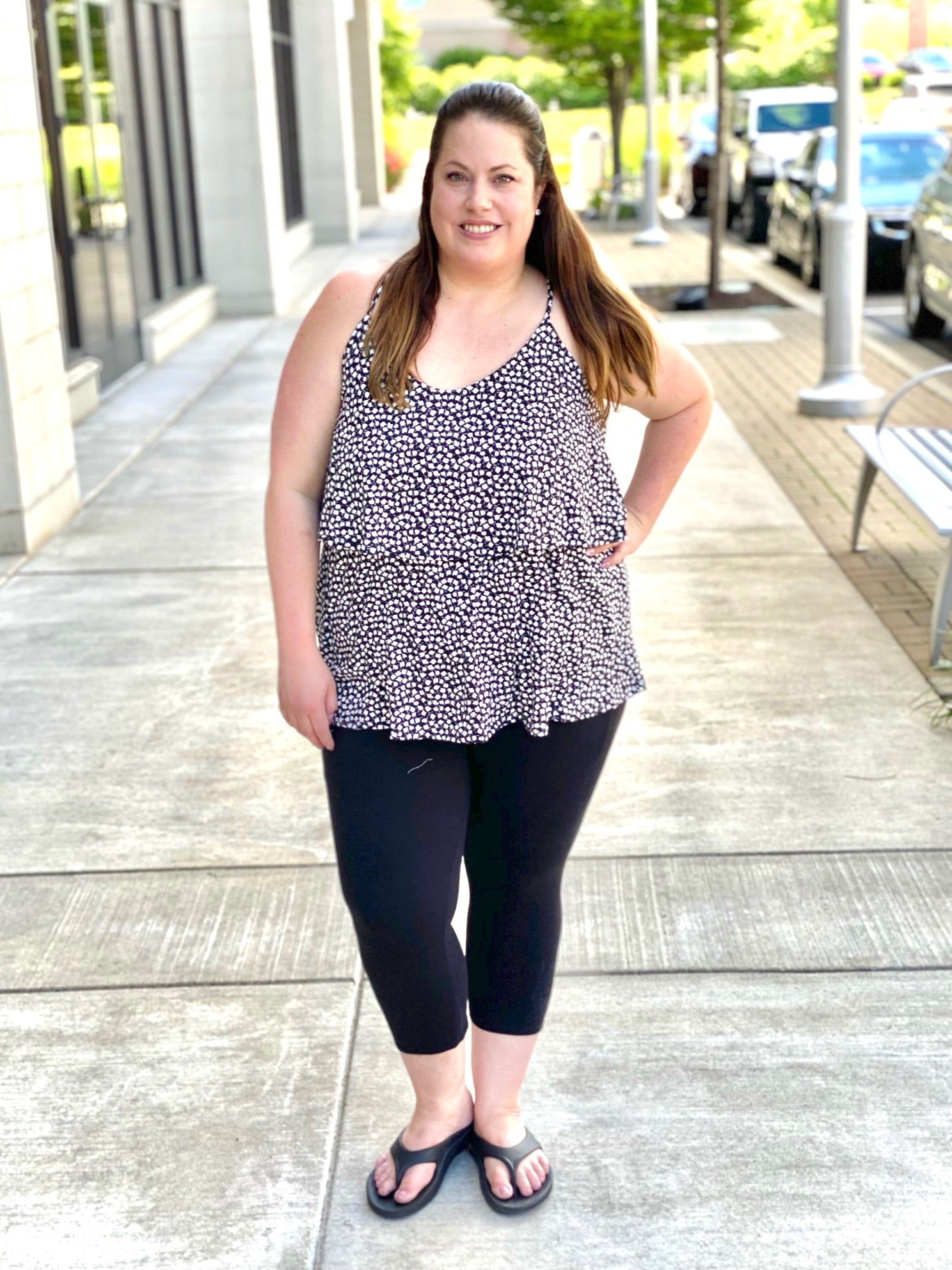 Dance With Wildflowers Tank in Black