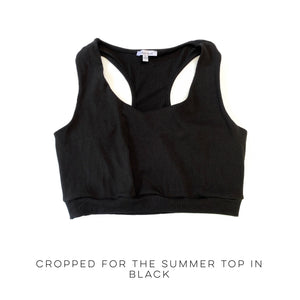 {ONLINE EXCLUSIVE} Cropped for the Summer Top in Black