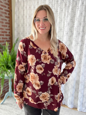 {ONLINE EXCLUSIVE} A Class Act Floral Sweater
