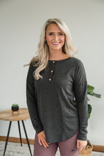 {ONLINE EXCLUSIVE} Everlasting Love Top in Charcoal