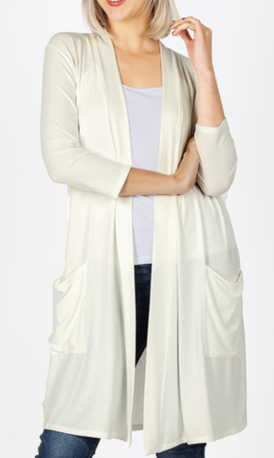 3/4 Sleeve Cardigan