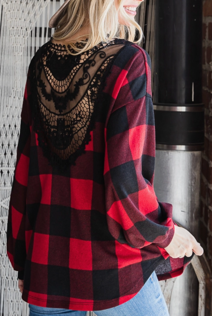 Lacey Plaid Long Sleeve