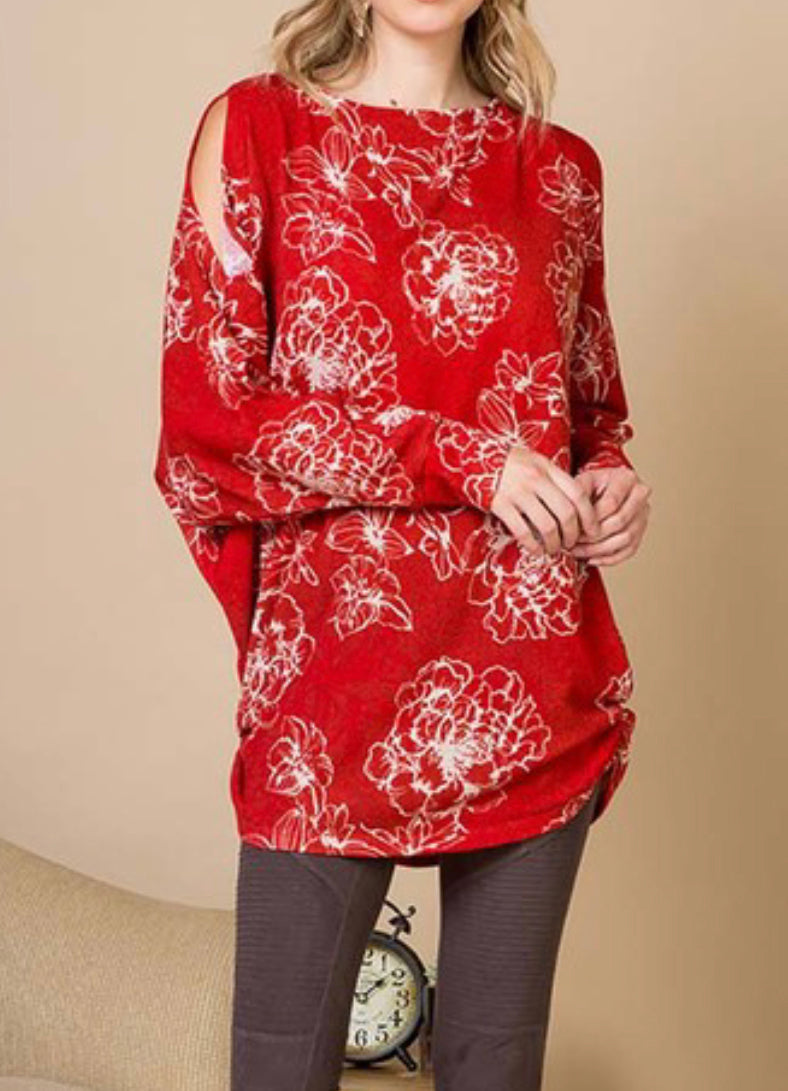 Rusty Floral Tunic