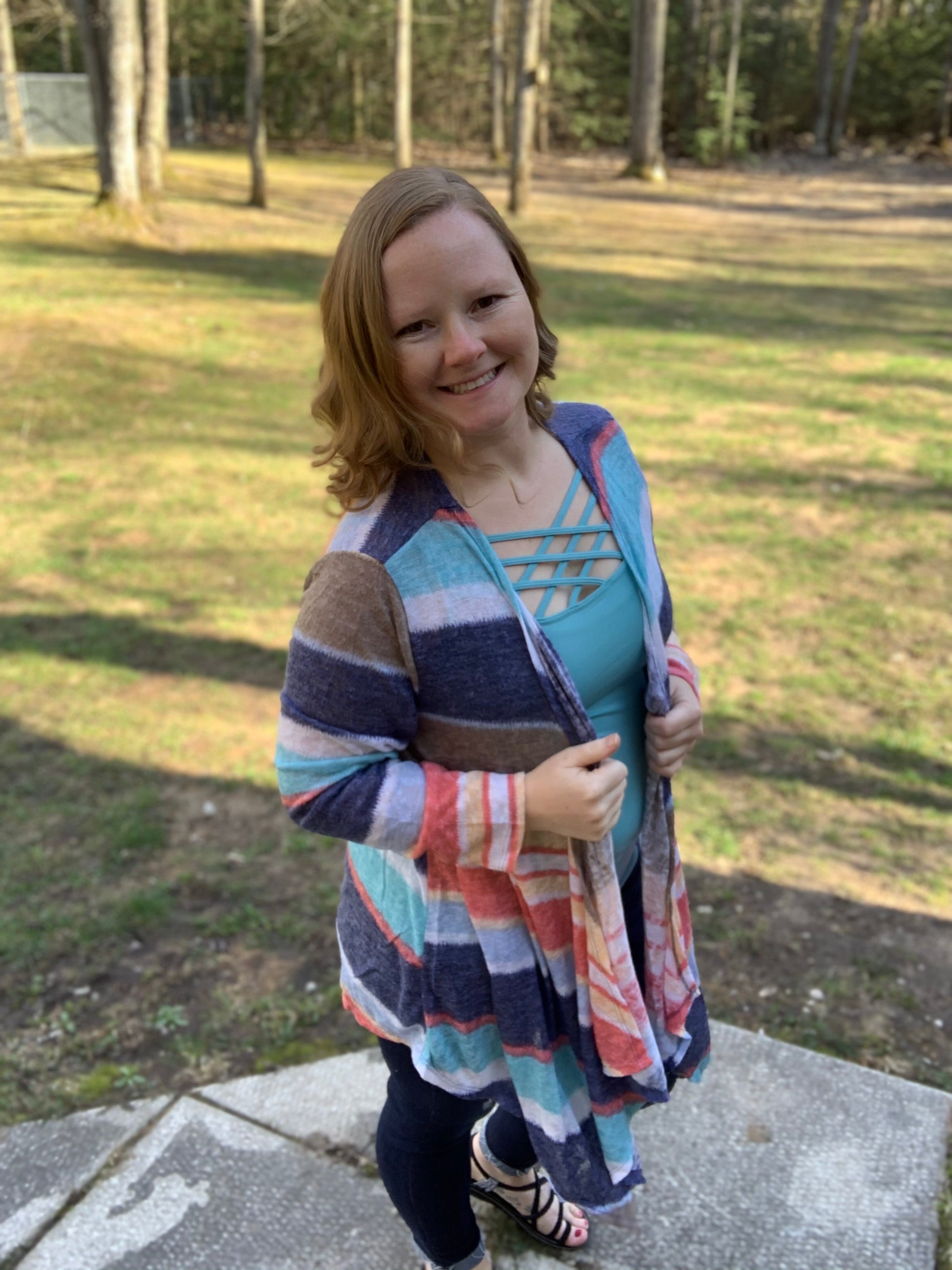 Striped Cardigan