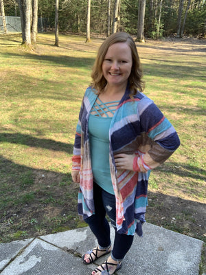 Striped Cardigan