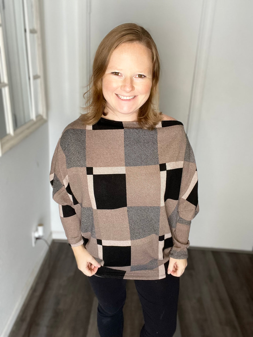 Abstract Square Sweater
