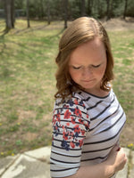 Striped Floral Dress