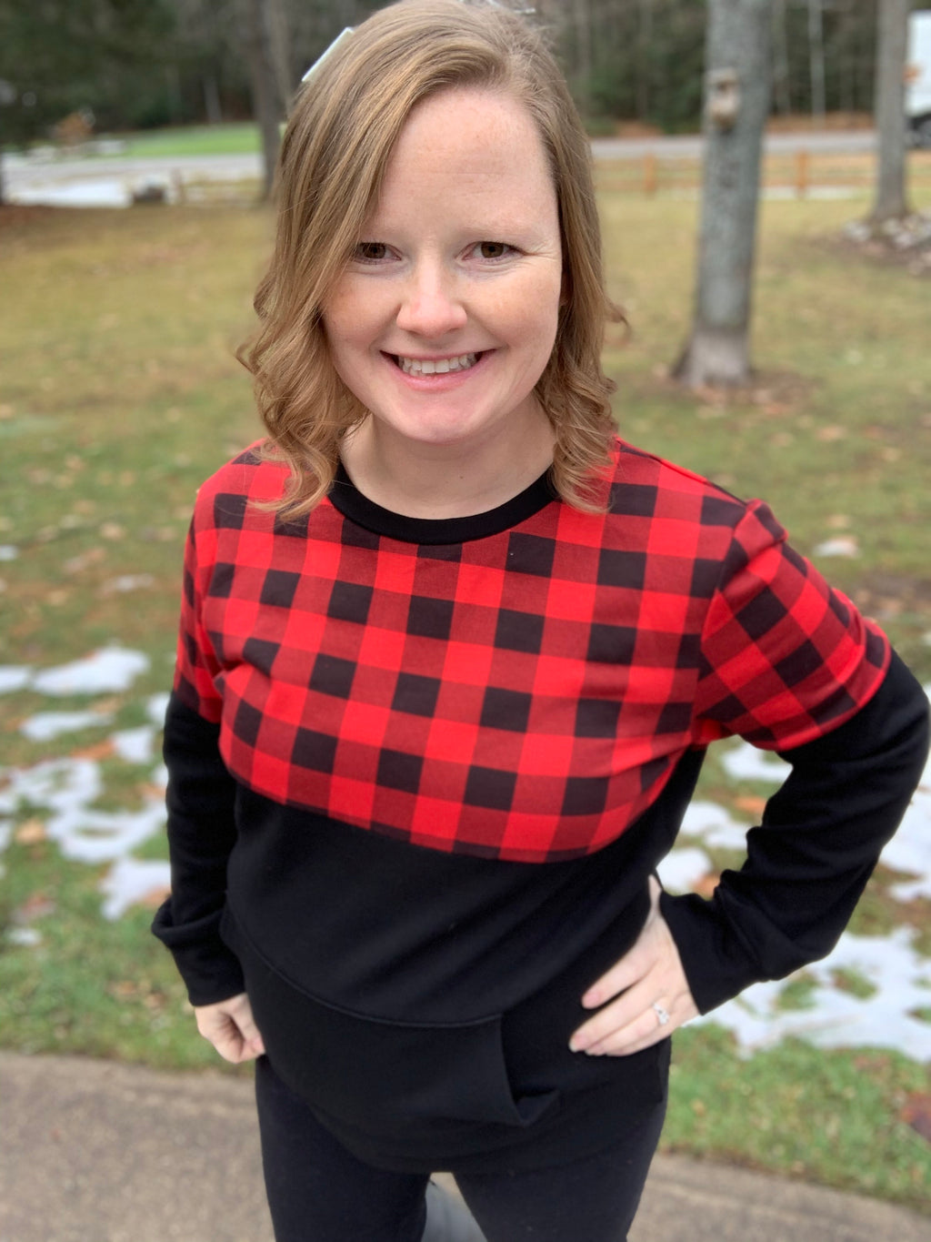 Buffalo Plaid Sweatshirt